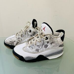 Jordan Youth Dub‎ Zero PS Classic Basketball Sneakers 311071-105 White Size 9 C